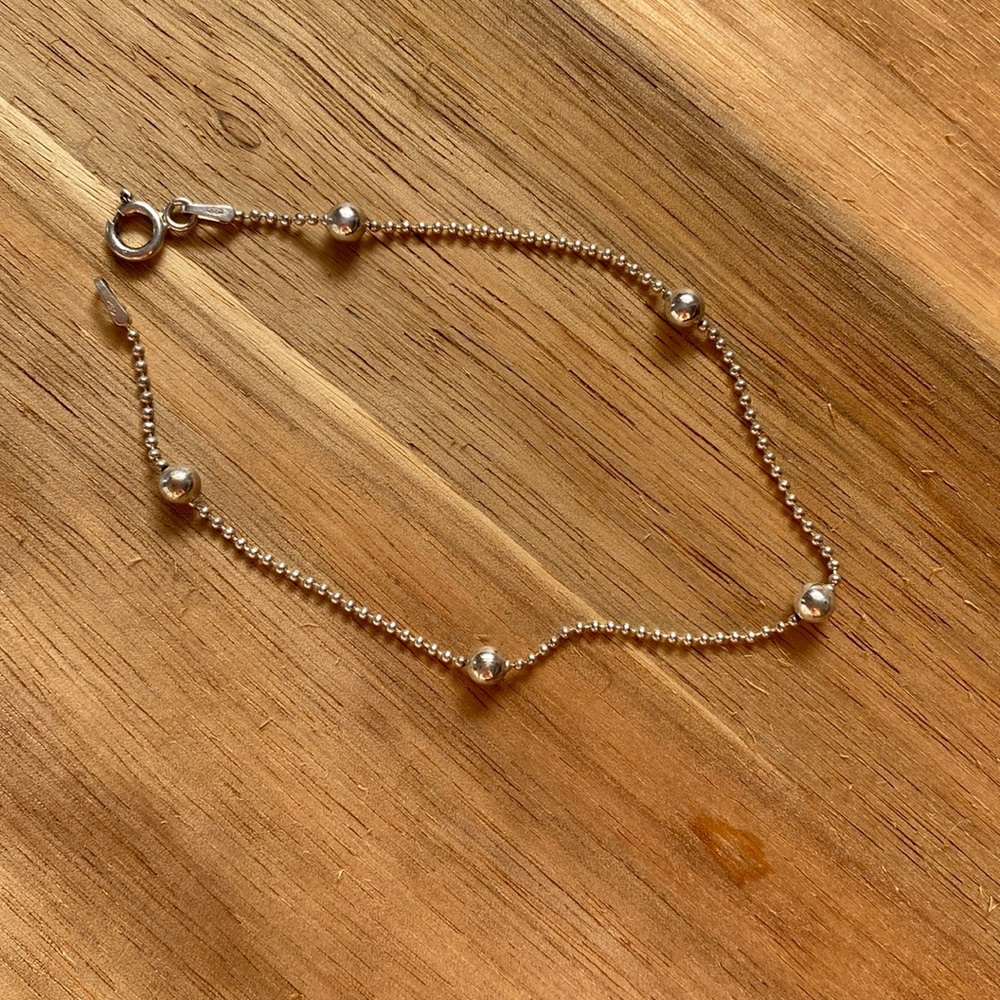 Disco silver bracelet